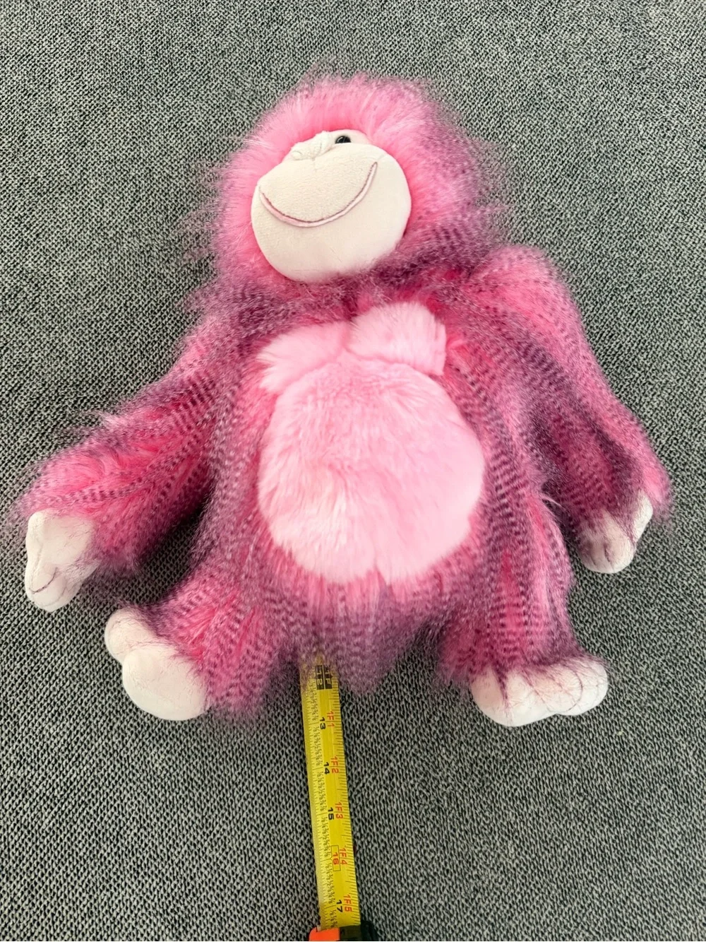 GUND Ramona Pink Gorilla Plush Monkey Fab Pals Collection Stuffed Animal Toy 11”